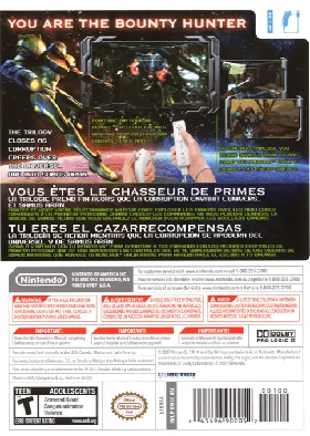 Metroid Prime 3- Corruption box cover back